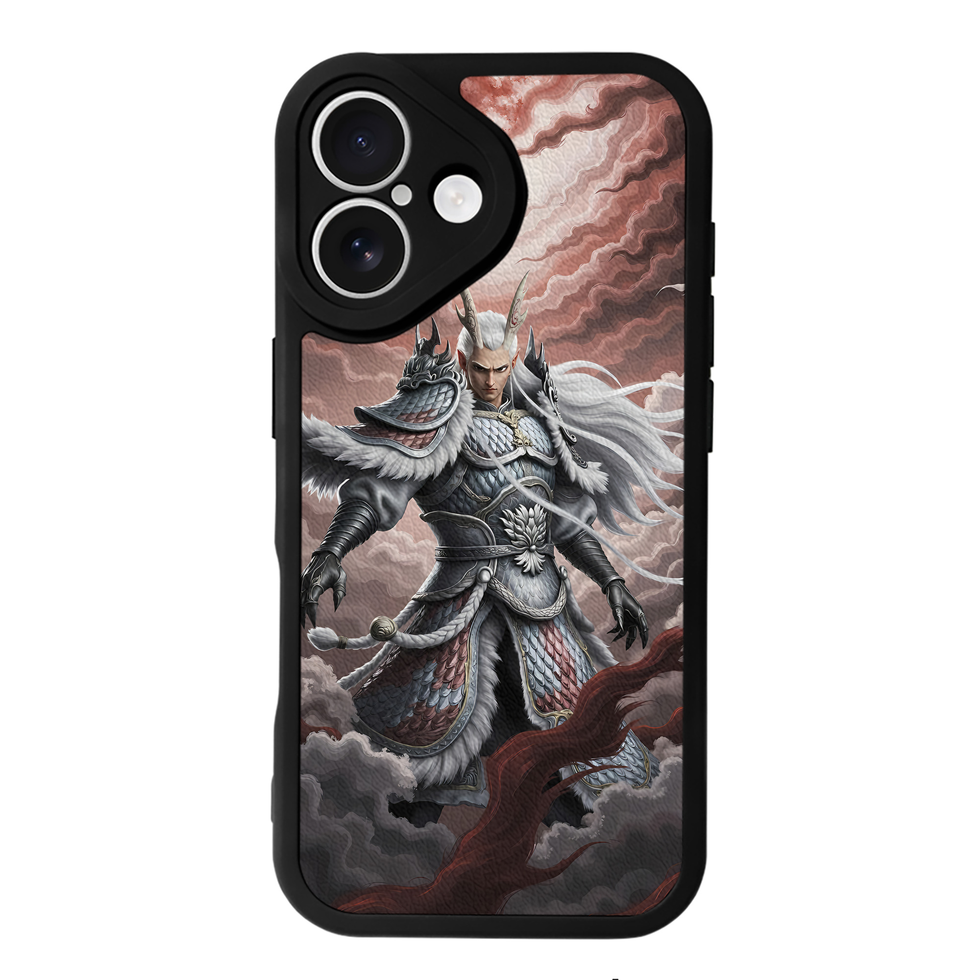 （画像用） Ne Zha 2 ナタ 魔童の大暴れ 【iPhone 16シリーズ対応】シリコンスマホケース（レザー調） 材質：シリコン